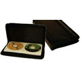 Black Synthetic Leather 48 CD Holder